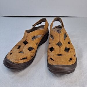 Bionica Maclean Slingback Sandals 4501930 Womens 6.5M Tan Leather Shoes